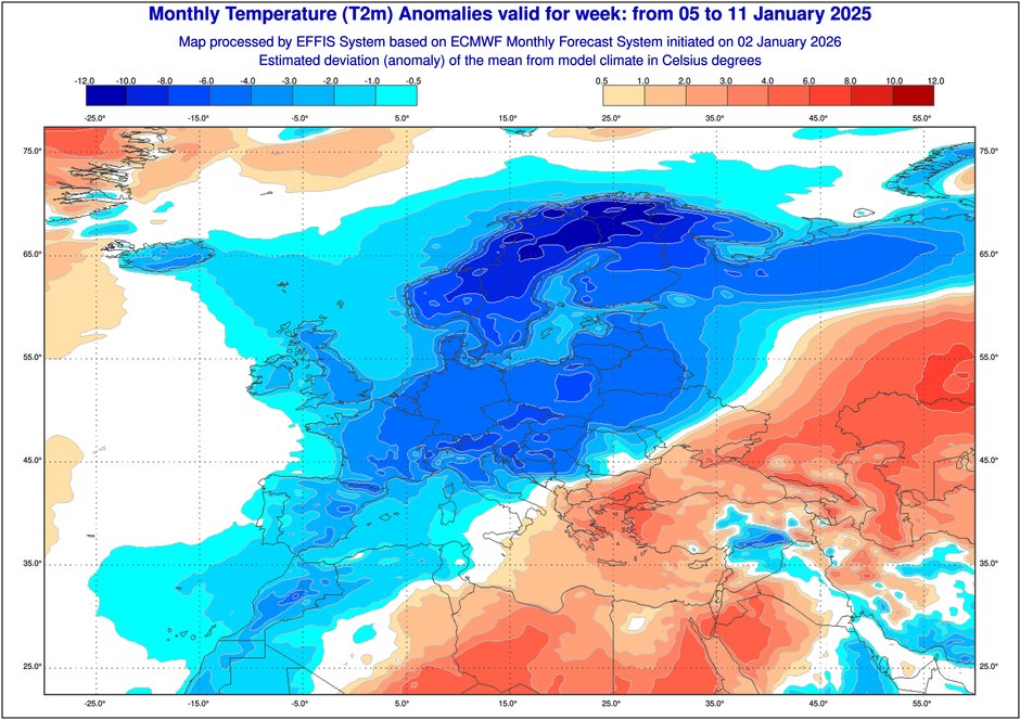 Czeka nas bardzo zimny tydzień, dużo chłodniejszy od normy