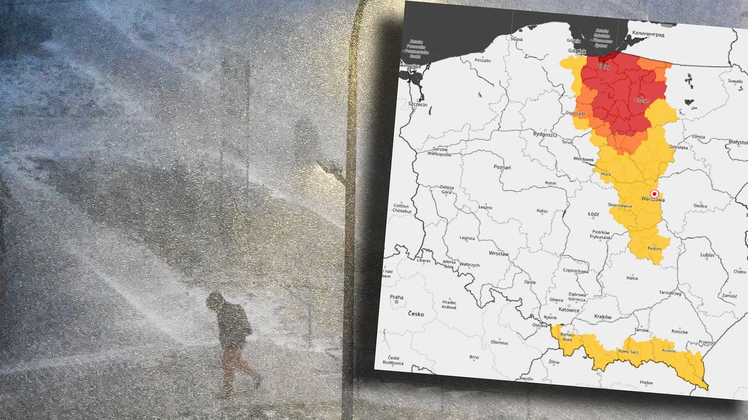 Alerty trzeciego stopnia z powodu opadów śniegu. Zamknięte lotnisko, utrudnienia na drogach. Co z S7