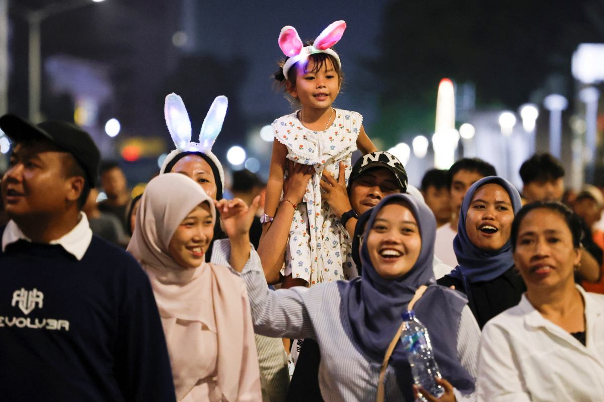 Sylwester w Dżakarcie w Indonezji