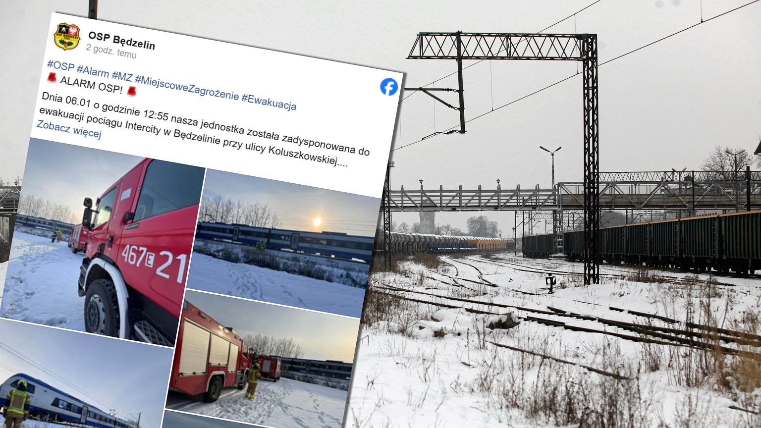 Będzelin. Niebezpieczna sytuacja na torach. Maszynista PKP Intercity zauważył duży ubytek