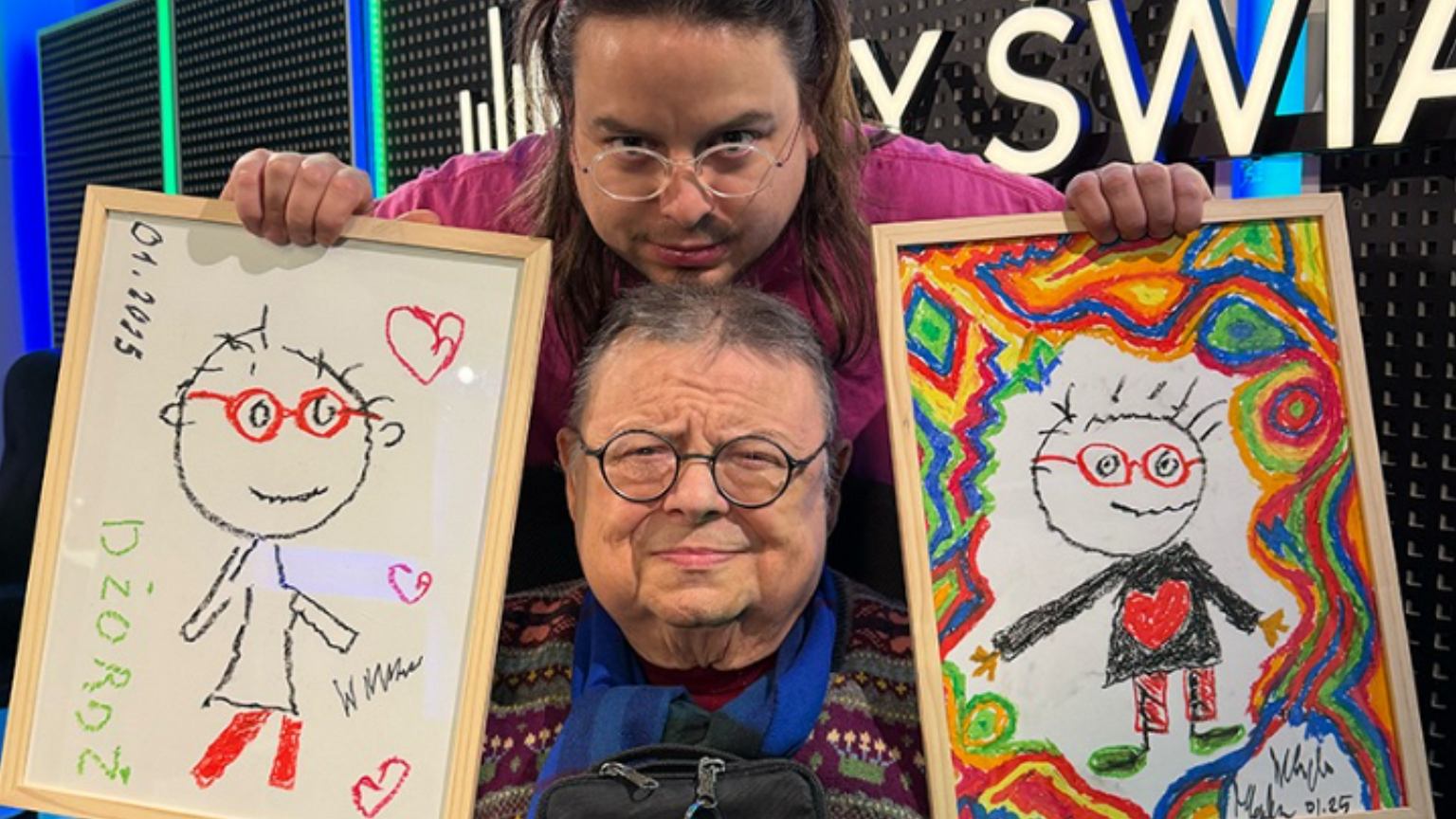 Wojciech Mann z synem na aukcję WOŚP narysowali Owsiaka. Szykuje się hit