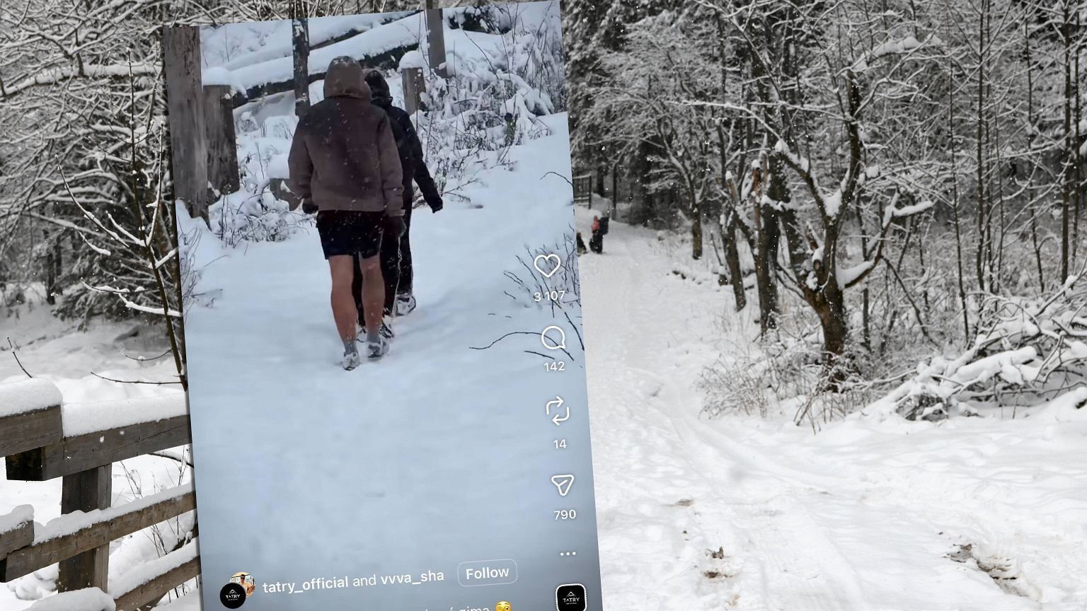 Zima, lód, wiatr i... krótkie spodenki. Pokazali nagranie z gór. 'A później dzwonią po ratowników'