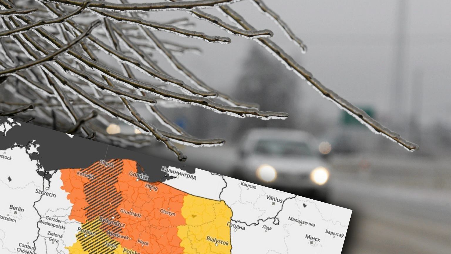 Niemal cała Polska na żółto i pomarańczowo. Duże lotnisko ostrzega. 'Możliwe opóźnienia'