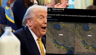 Dużo się działo na niebie tej nocy. Iran ogłosił NOTAM, ruch samolotów zniknął