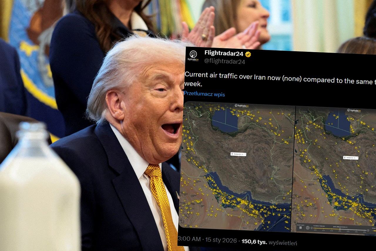 Dużo się działo na niebie tej nocy. Iran ogłosił NOTAM, ruch samolotów zniknął