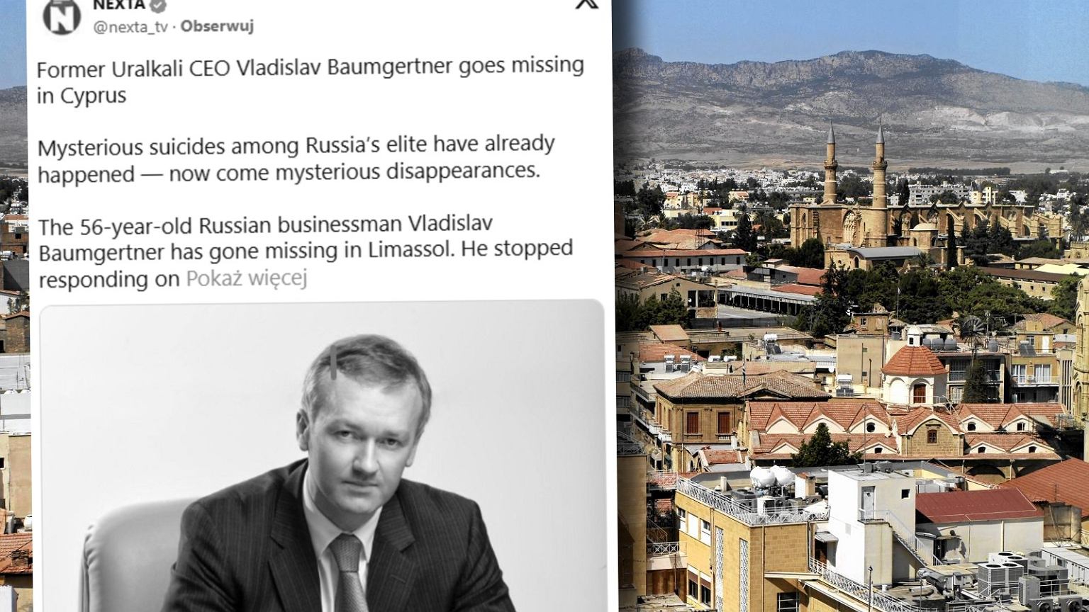 Tajemnicze zgony na Cyprze. Nie żyją rosyjski oligarcha i pracownik ambasady