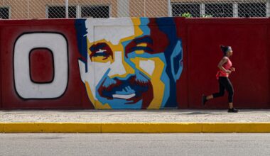 Graffiti z wizerunkiem Nicolasa Maduro