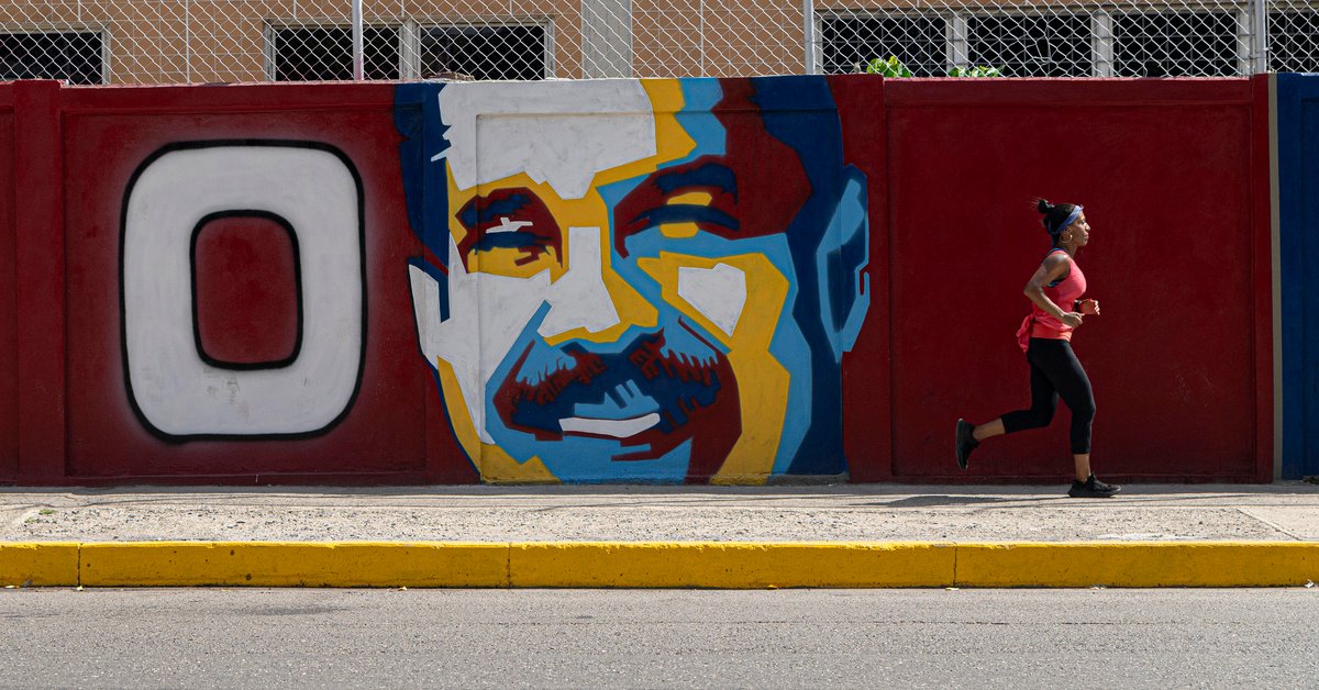Graffiti z wizerunkiem Nicolasa Maduro