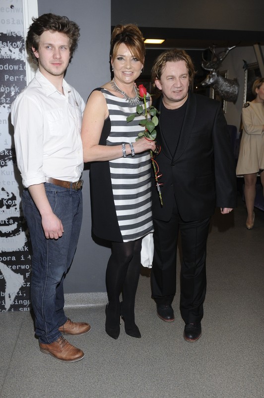 Paweł Królikowski, Małgorzata Ostrowska-Królikowska i ich syn Antoni