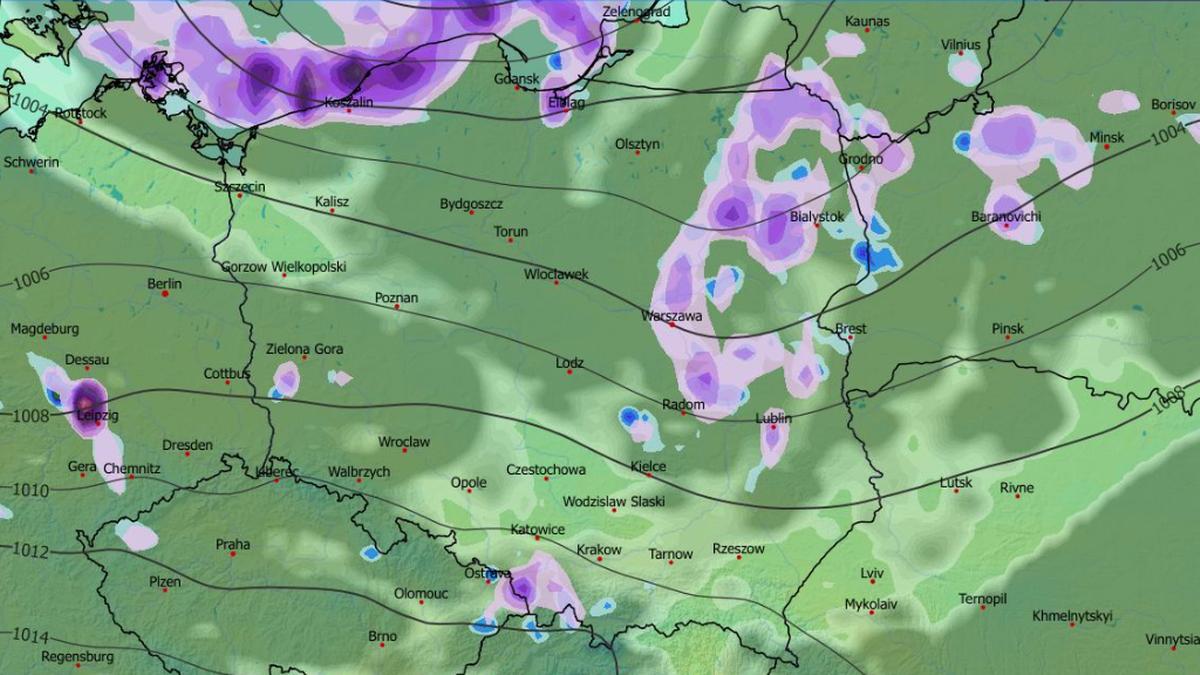 W niedzielę znowu może lokalnie intensywnie padać śnieg, szczególnie na północy kraju