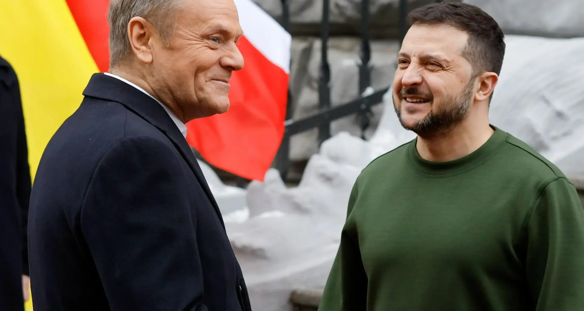 Premier Donald Tusk i prezydent Ukrainy Wołodymyr Zełenski