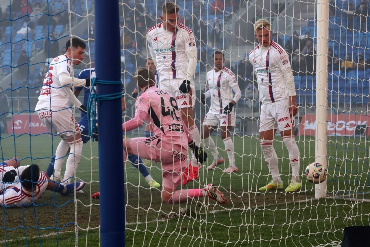 Wisła - Raków: trzy gole w Płocku - SportoweFakty