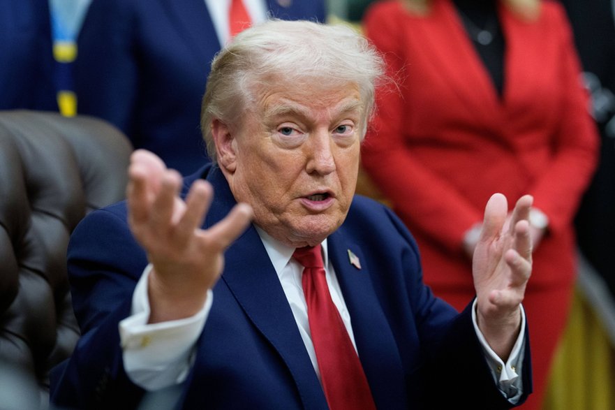 Prezydent Stanów Zjednoczonych Donald Trump w Gabinecie Owalnym Białego Domu w Waszyngtonie, USA, 29 stycznia 2026 r.