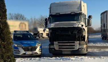 Pszczółki. Trzy dni koczował w zimnej kabinie tira. Był w strasznym stanie