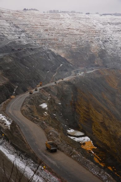 Widok kopalni miedzi i złota w Majdanpek