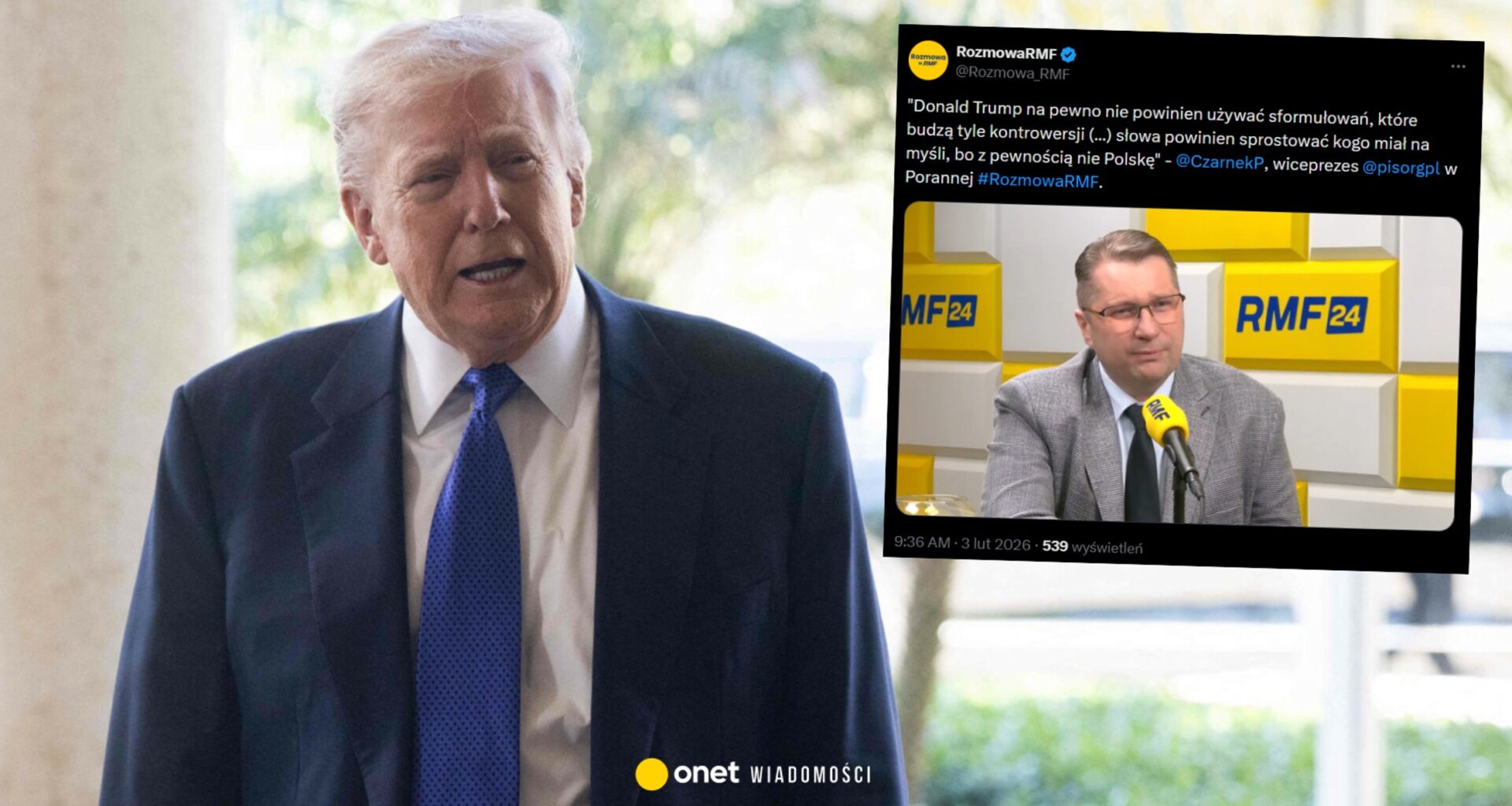 Przemysław Czarnek komentuje słowa Donalda Trumpa o żołnierzach NATO - Onet Wiadomości