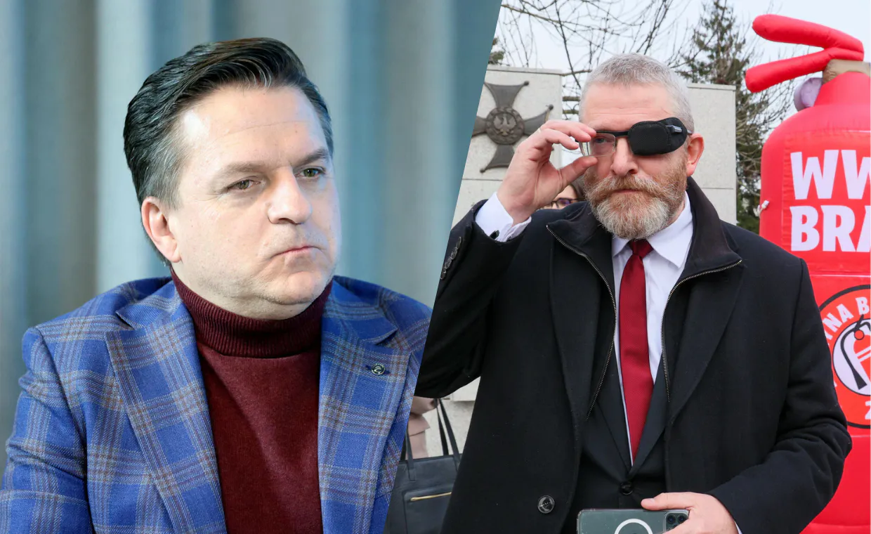 Rymanowski na plakacie z Braunem. Dziennikarz wyjaśnia