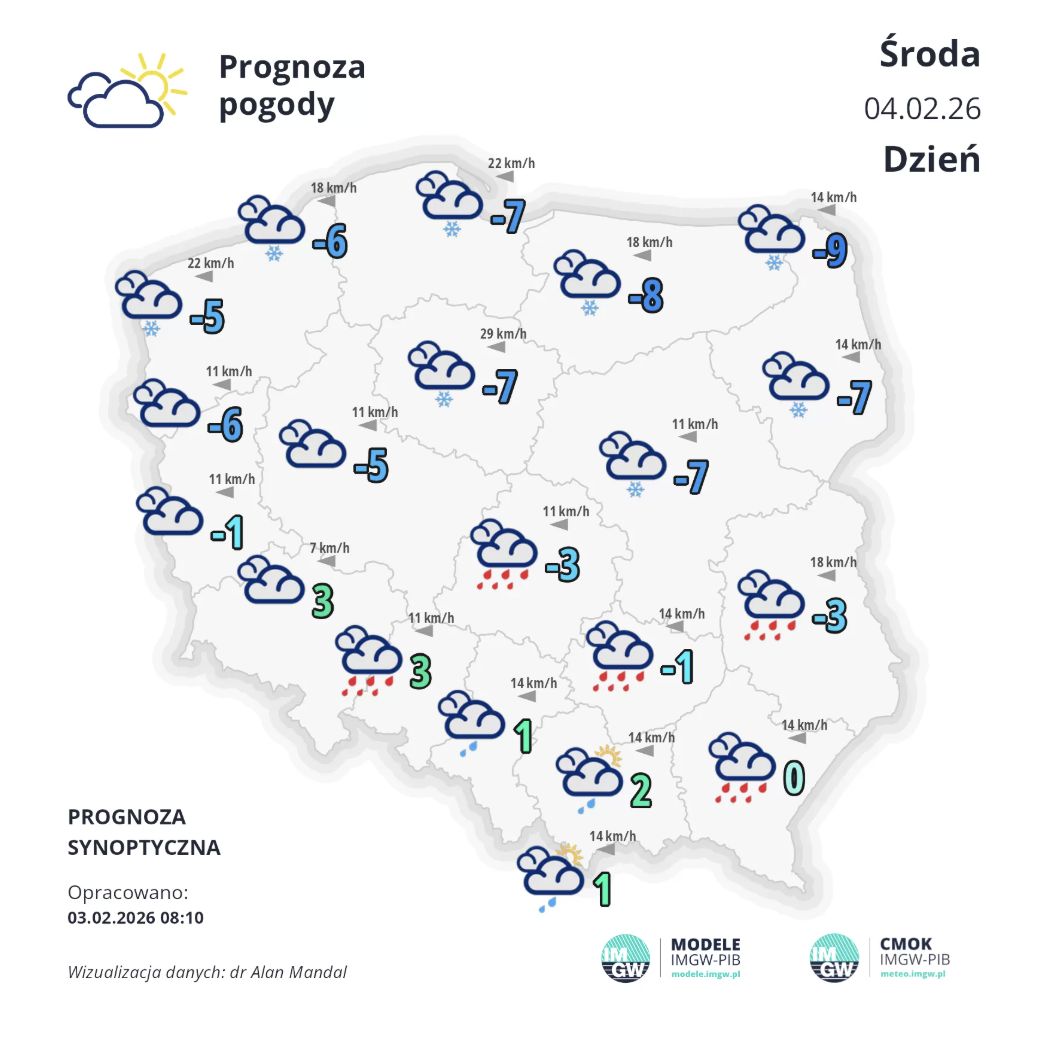 Prognoza na środę