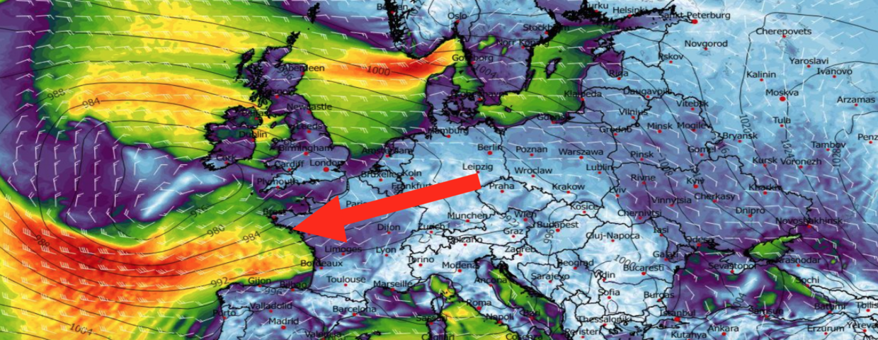 Potężny cyklon nadciąga z zachodu. Zacznie się w tym tygodniu