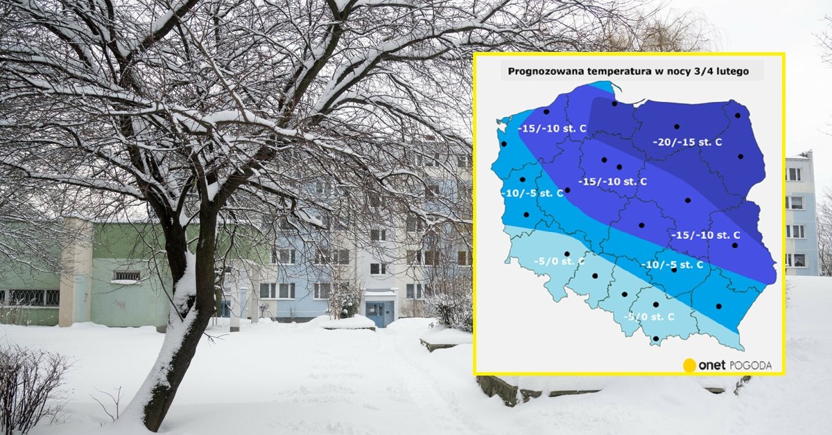 Dziś rano temperatura znowu spadła do -25 st. C