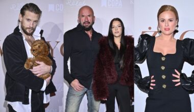 Oświeciński z 16-letnią córką na premierze. Tak się wystroiła