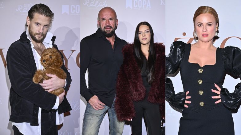 Oświeciński z 16-letnią córką na premierze. Tak się wystroiła