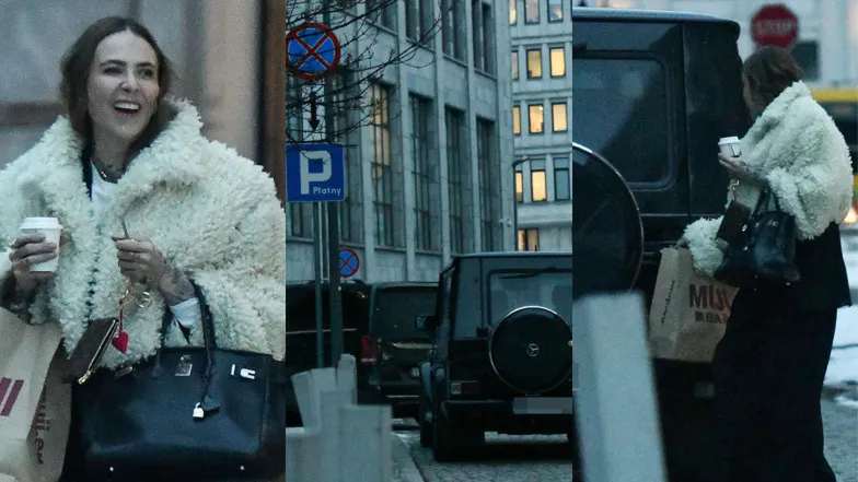 Sablewska zaparkowała na zakazie. Wozi się mercedesem za pół miliona!