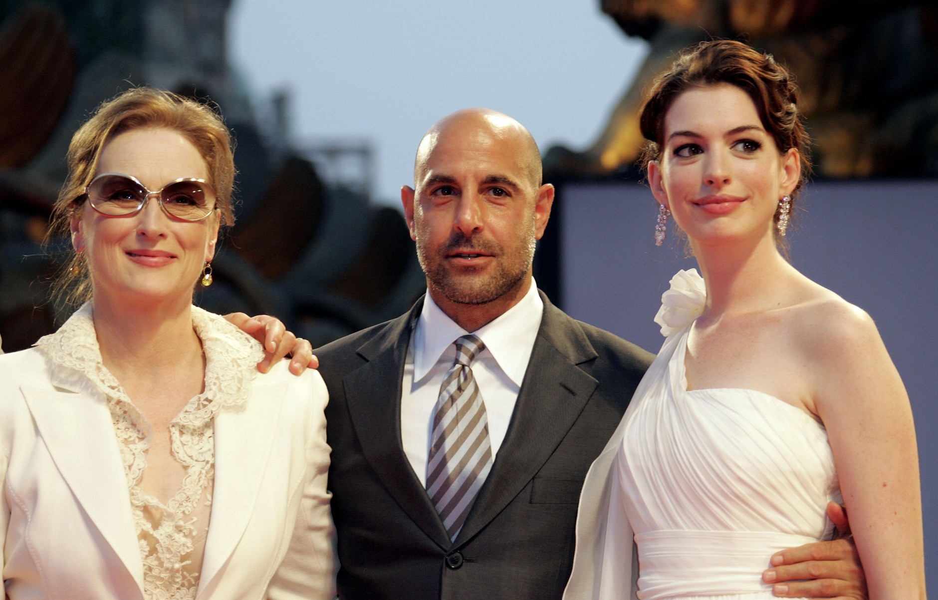 Meryl Streep, Stanley Tucci, Anne Hathaway w 2006 r.