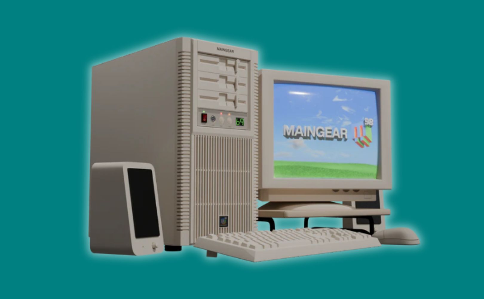 Retro obudowa i przycisk turbo. Niecodzienny komputer Maingear