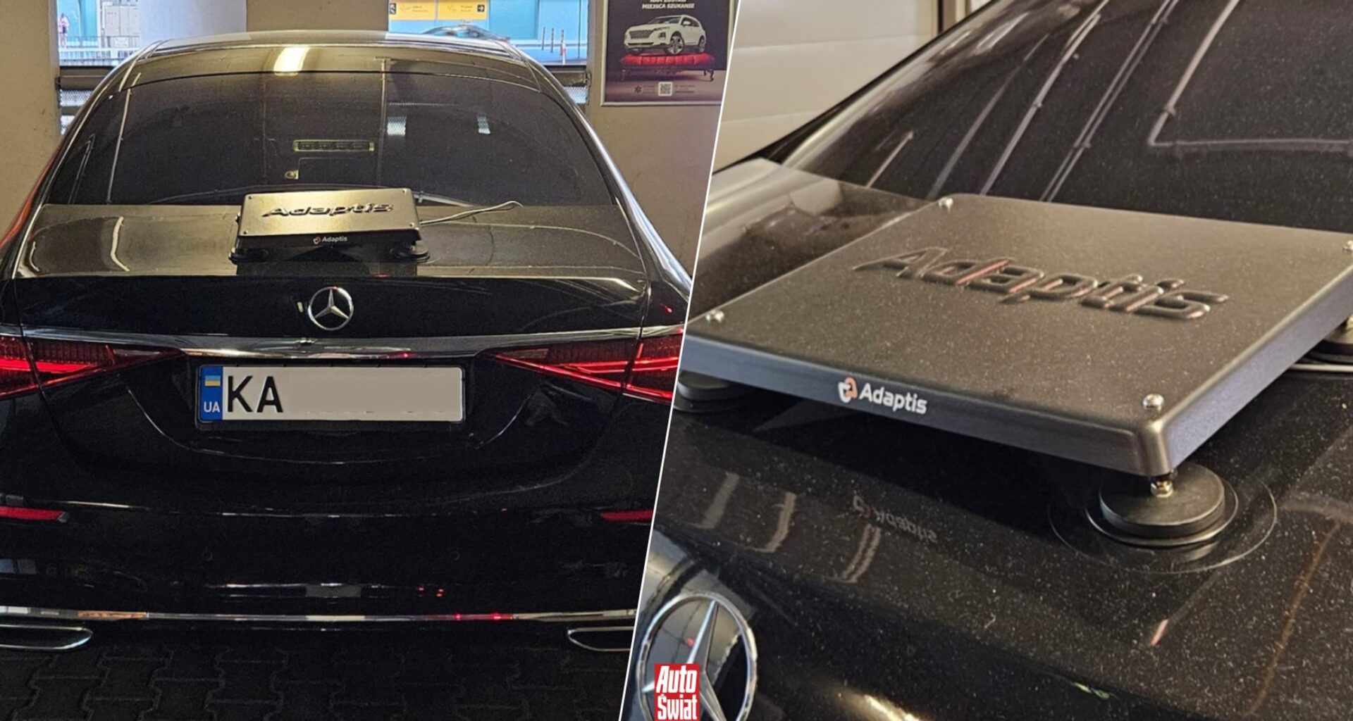 Mercedes z Ukrainy z czarną skrzynką — co to? Stał pod lotniskiem w Warszawie