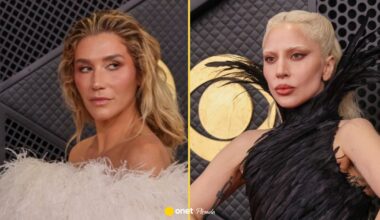 Lady Gaga jak czarny łabędź na Grammy 2026. Kesha przegrała z własną suknią
