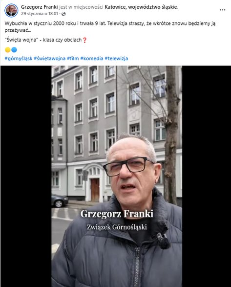 Grzegorz Franki o "Świętej wojnie"