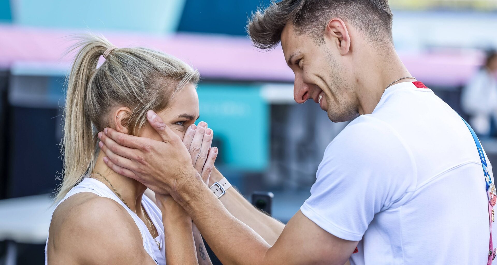 Aleksandra Mirosław z mężem Mateuszem