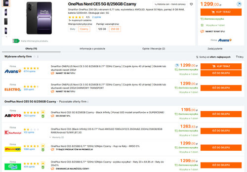 Polskie ceny OnePlusa Nord CE5