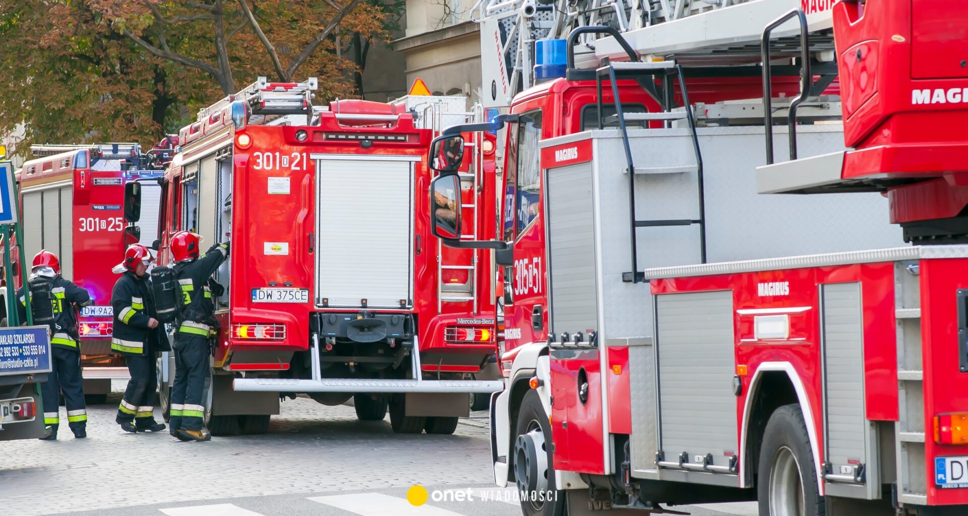 Pożar w Polkowicach. Zawalił się dach budynku