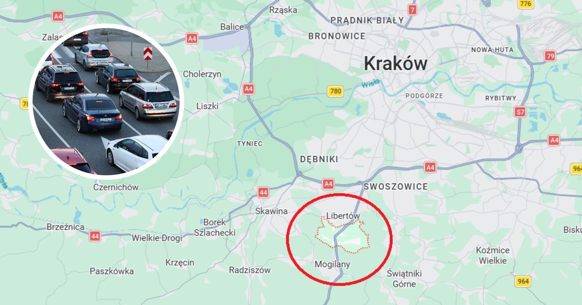 Protest na zakopiance w Gaju. Duże utrudnienia dla kierowców - Kraków - Onet