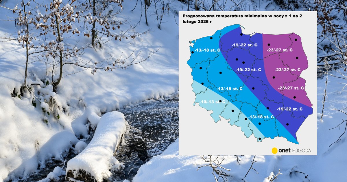 Fala mrozu wkracza w apogeum. W tych miastach będzie najzimniej
