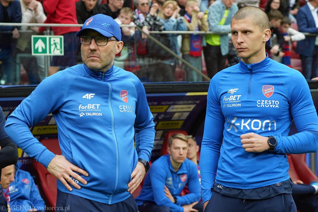 Marek Papszun i Dawid Szwarga