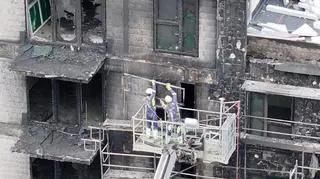 Tak wygląda blok przy Laurowej po pożarze