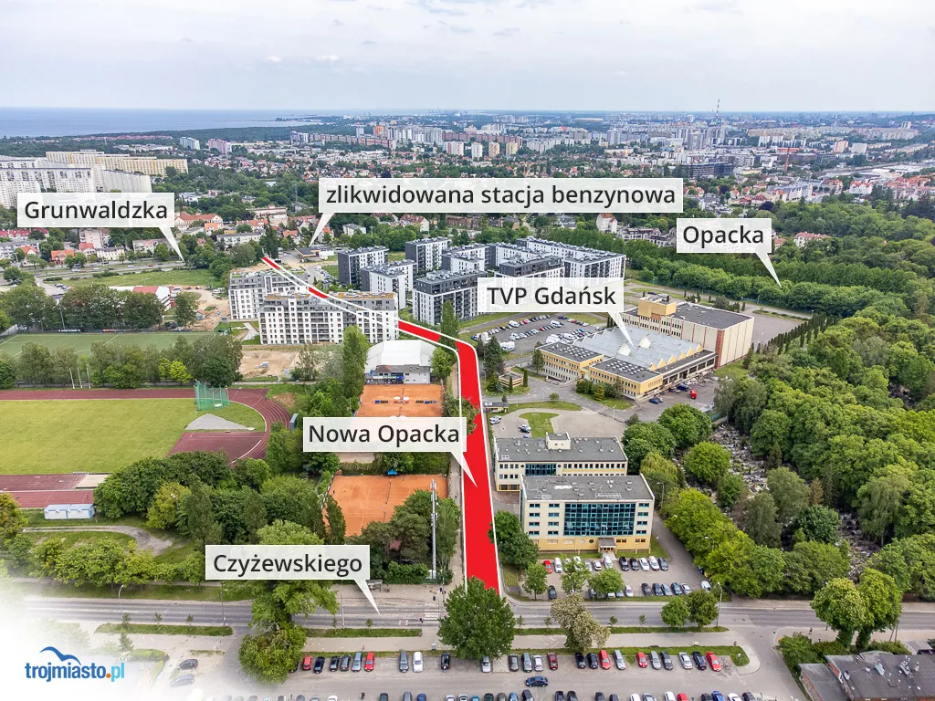 Nowa ulica w Oliwie. Kolejne światła na Grunwaldzkiej