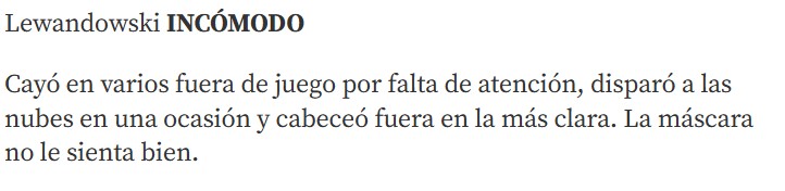 W "Mundo Deportivo" nie brakuje krytyki pod adresem polskiego napastnika