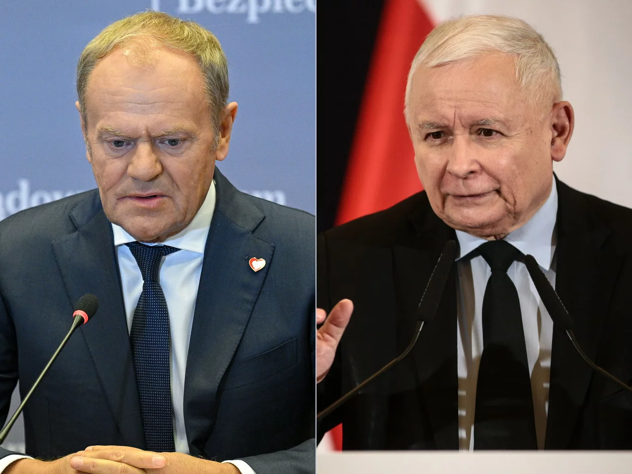 Donald Tusk i Jarosław Kaczyński