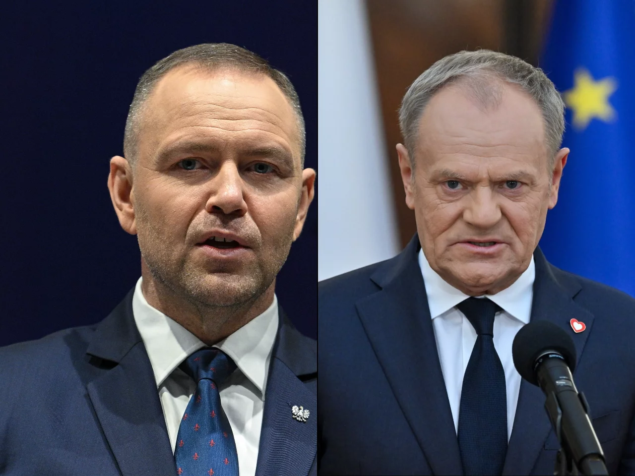 Prezydent Karol Nawrocki, premier Donald Tusk