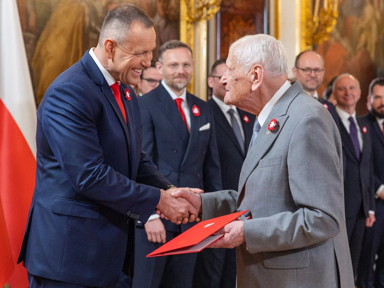 Prezydent Karol Nawrocki i były marszałek Sejmu Józef Zych