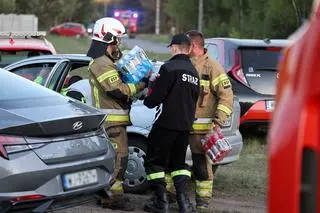 Międzyleś pożar lasu w powiecie wołomińskim