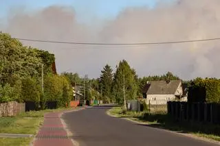 Międzyleś pożar lasu w powiecie wołomińskim