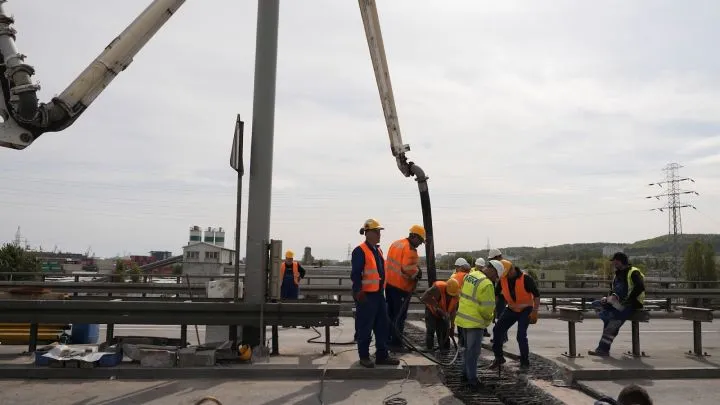 Remont Estakady Kwiatkowskiego. Zaczęło się betonowanie przegubu