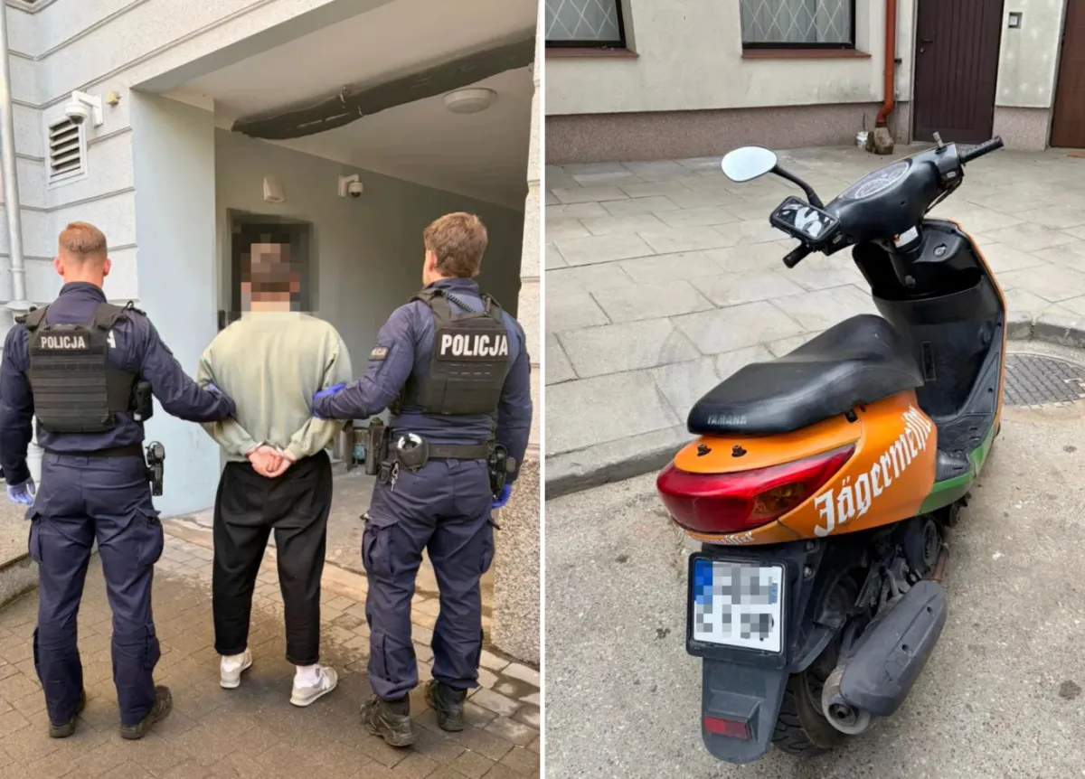 Pościg za nerwowym kierowcą skutera