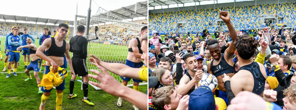 Arka Gdynia odda koszulki kibicom. Z dnia meczowego klub zarobił więcej niż założył