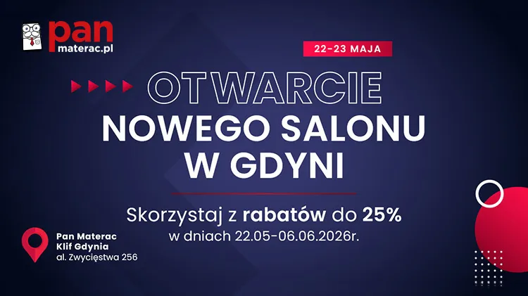 Wielkie otwarcie salonu Pan Materac w Gdyni!